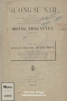 Gương Sử Nam (1910) - Hoàng Thái Xuyên